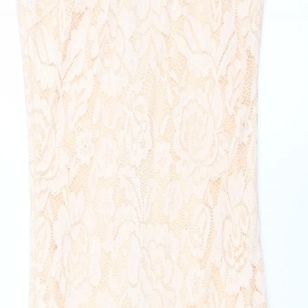 AX Paris Womens Pink Floral  Bodycon  Size 6