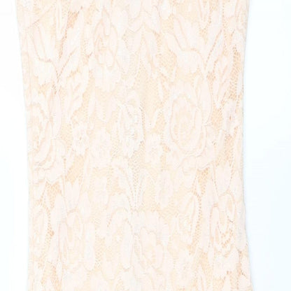 AX Paris Womens Pink Floral  Bodycon  Size 6