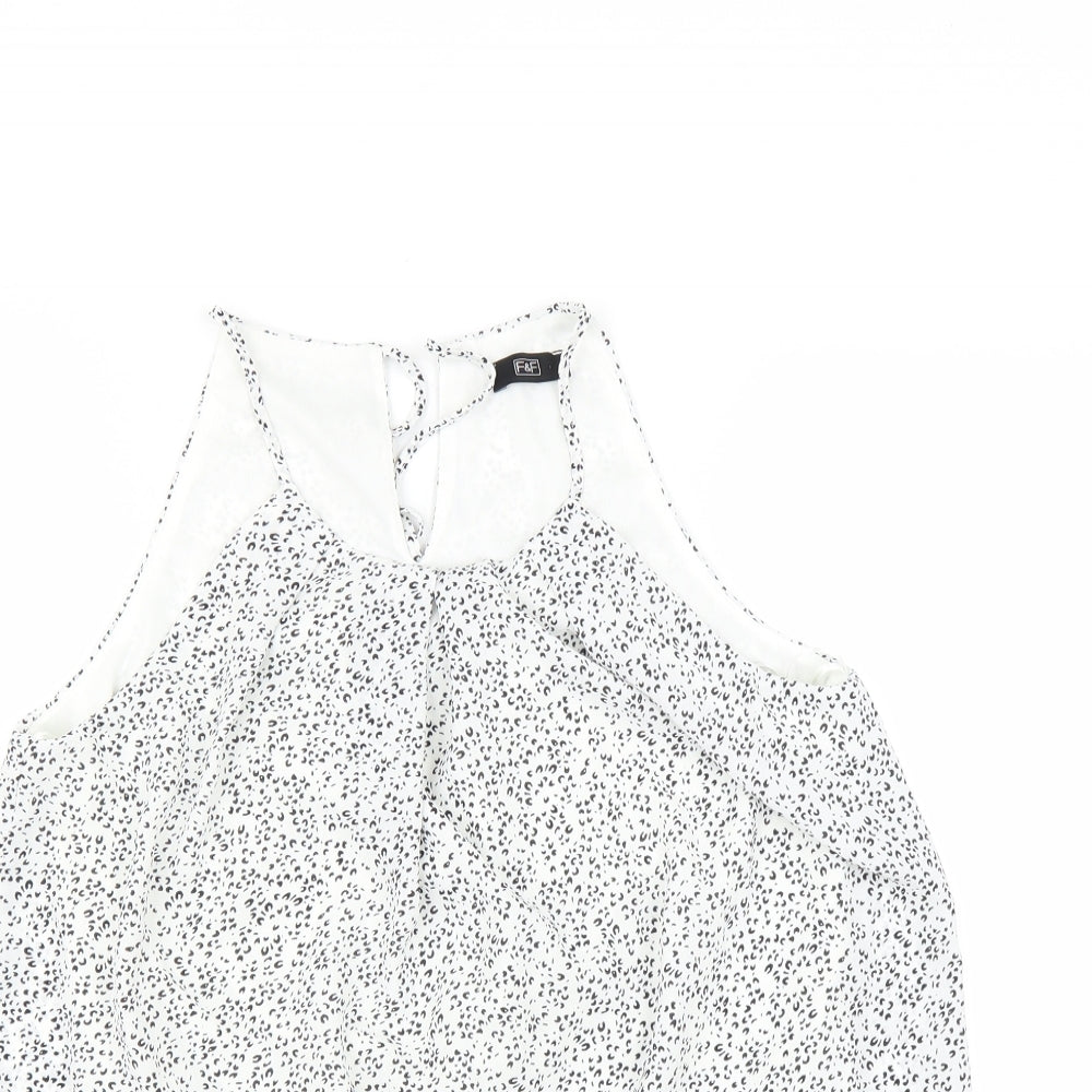 F&F Womens White   Basic Blouse Size 6