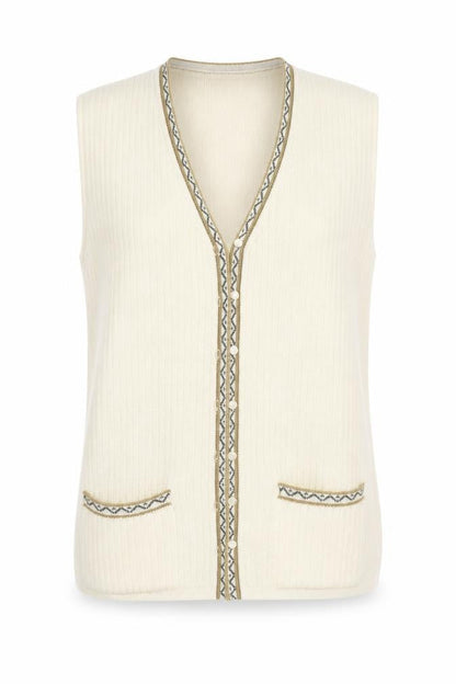 Klassique Womens Yellow   Cardigan Jumper Size S