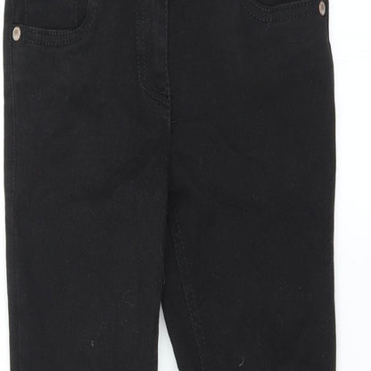 NEXT Girls Black   Skinny Jeans Size 8 Years - DISTRESSED