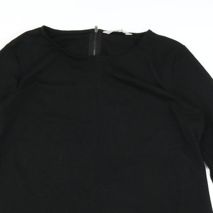 Casual Collection Womens Black   T-Shirt Dress  Size 10
