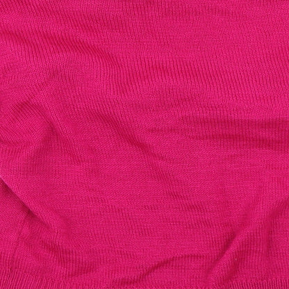 Boohoo Womens Pink   Pullover Jumper Size M