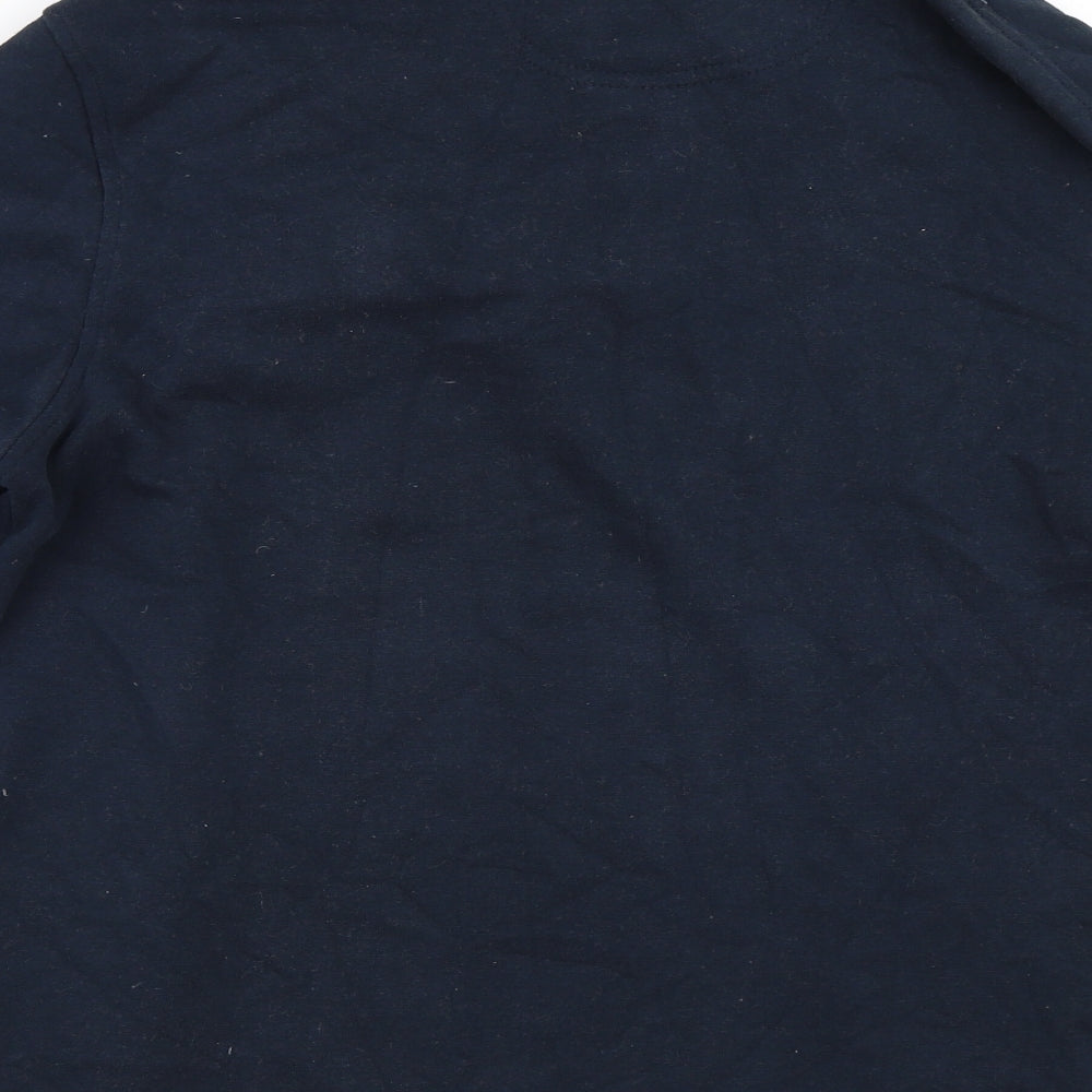 Mens UK Size M DUNNES Blue Henley Sweatshirt