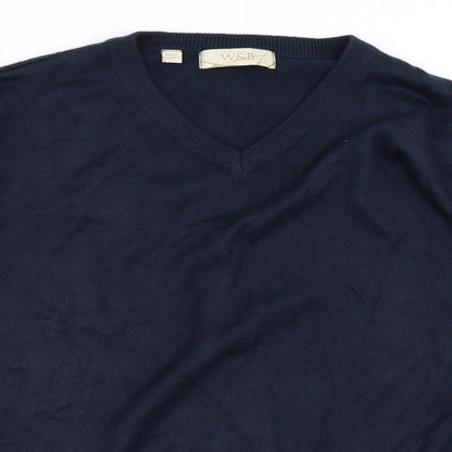 W&B Womens Blue   Pullover Jumper Size L