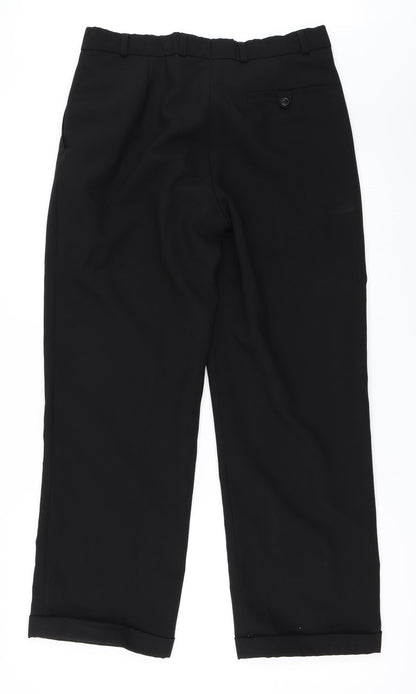 Emporium Womens Black   Trousers  Size 34 in L28 in
