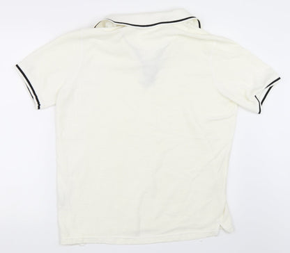Pep&Co Mens Ivory    Polo Size L