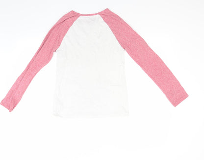 Next Girls White   Pullover Sweatshirt Size 12 Years