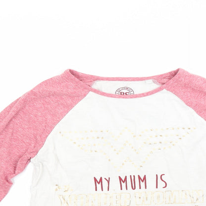 Next Girls White   Pullover Sweatshirt Size 12 Years