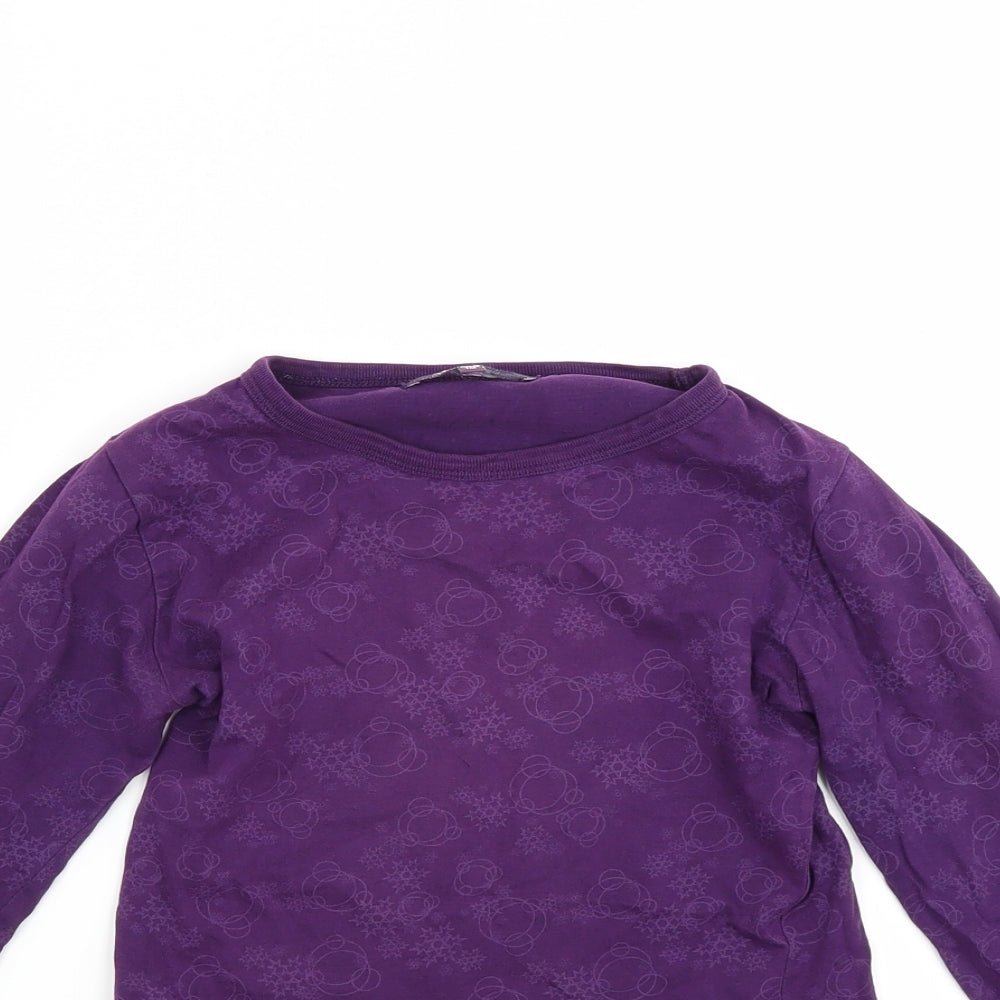 Preworn Girls Purple   Pullover Sweatshirt Size 10 Years