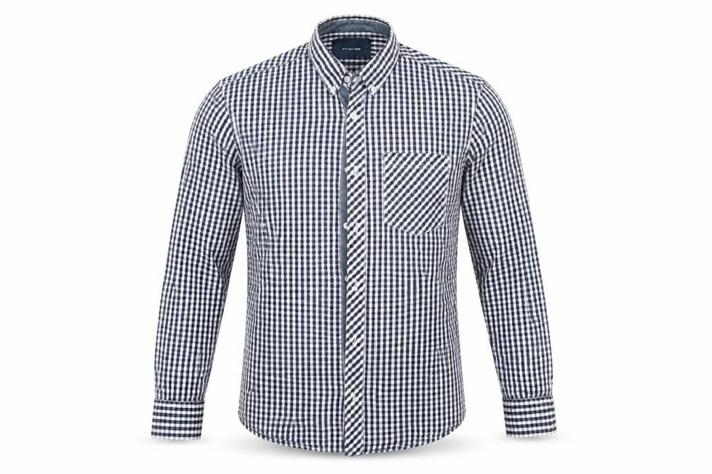 Mens UK Size M Diverse Blue  Button-Up Long Sleeve Casual Shirt