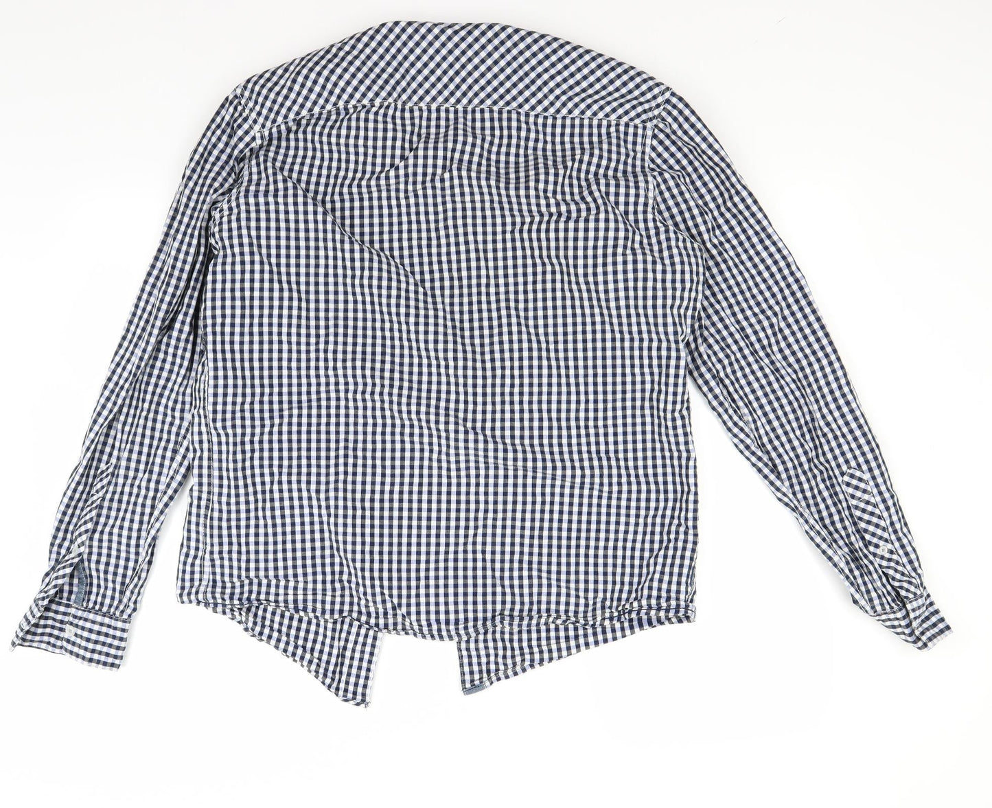 Mens UK Size M Diverse Blue  Button-Up Long Sleeve Casual Shirt
