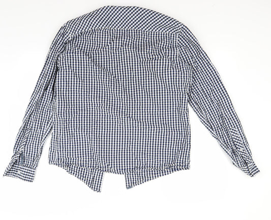 Mens UK Size M Diverse Blue  Button-Up Long Sleeve Casual Shirt