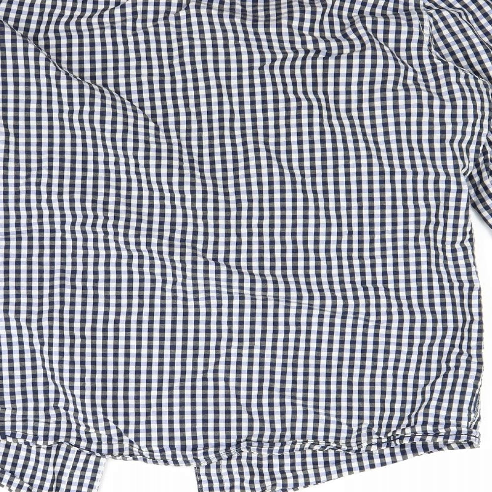 Mens UK Size M Diverse Blue  Button-Up Long Sleeve Casual Shirt