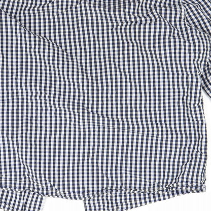 Mens UK Size M Diverse Blue  Button-Up Long Sleeve Casual Shirt