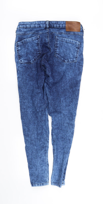 Womens UK Size 10 pre worn Regular Fit Straight Blue Jeans