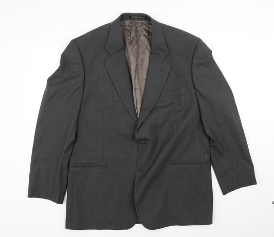 Mens UK Size XL Marks and Spencer Grey Jacket