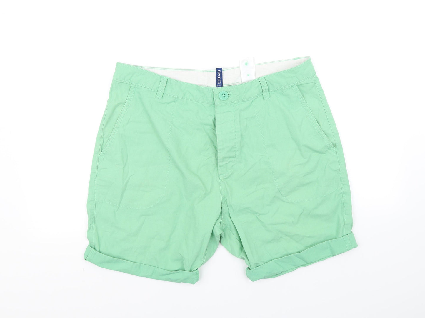 Divided Womens Gold   Cut-Off Shorts Size 32 in