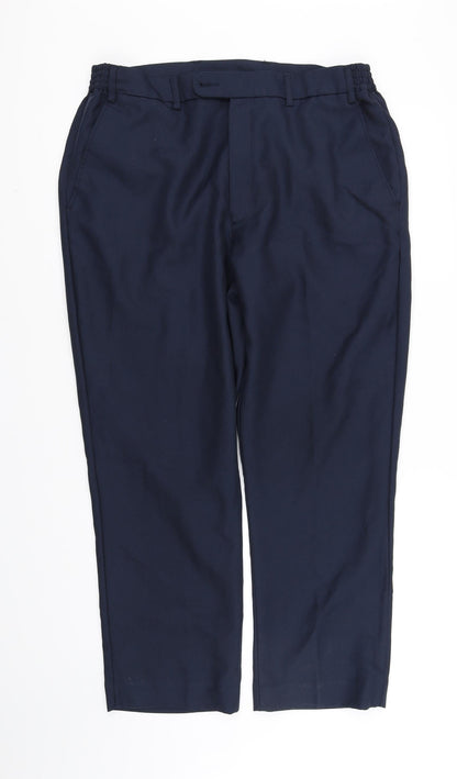 Womens UK Size L pre worn Regular Fit  Blue Trousers