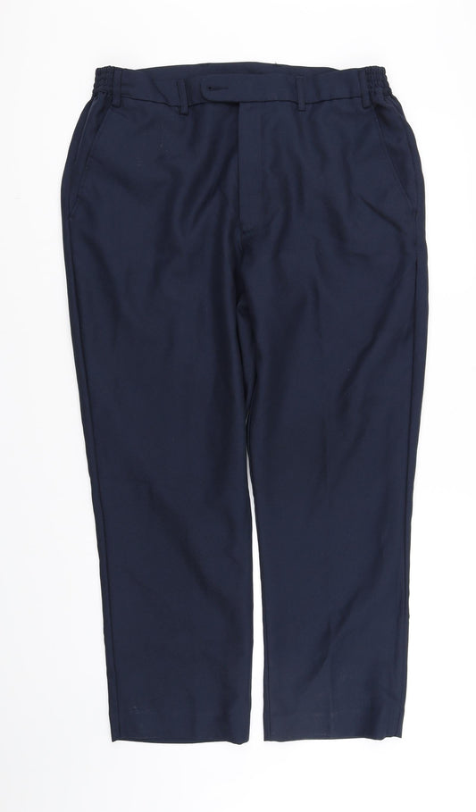 Womens UK Size L pre worn Regular Fit  Blue Trousers