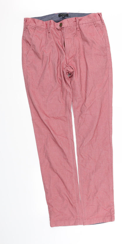 Womens UK Size 32 in Topman Regular Fit  Red Trousers