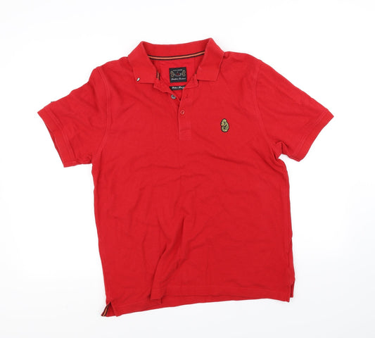 Luke Womens Red   Basic Polo Size XL