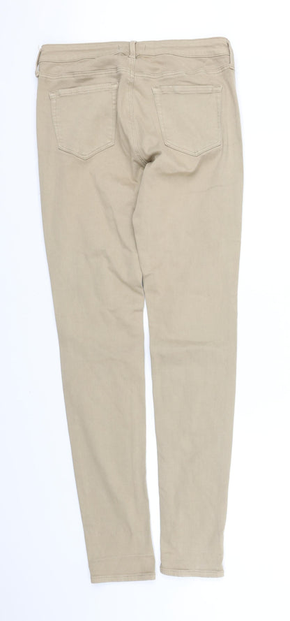 Womens UK Size M pre worn Regular Fit  Beige Trousers