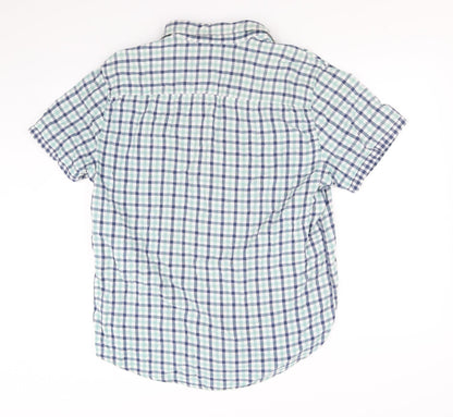 F&F Womens Green Check  Basic Button-Up Size L