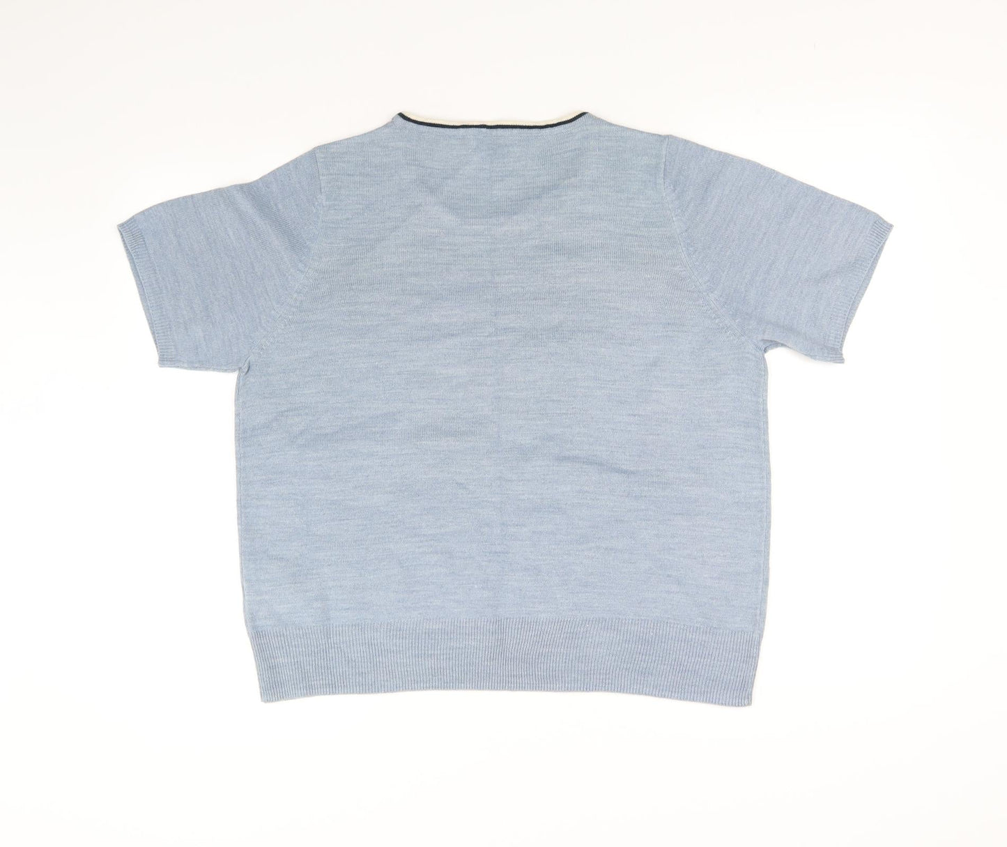 Womens UK Size 16 Classic Blue Basic Blouse