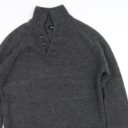 industilize Mens Grey   Pullover Sweatshirt Size L