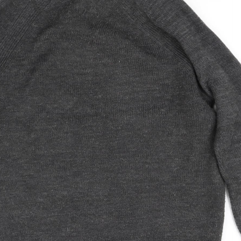 industilize Mens Grey   Pullover Sweatshirt Size L