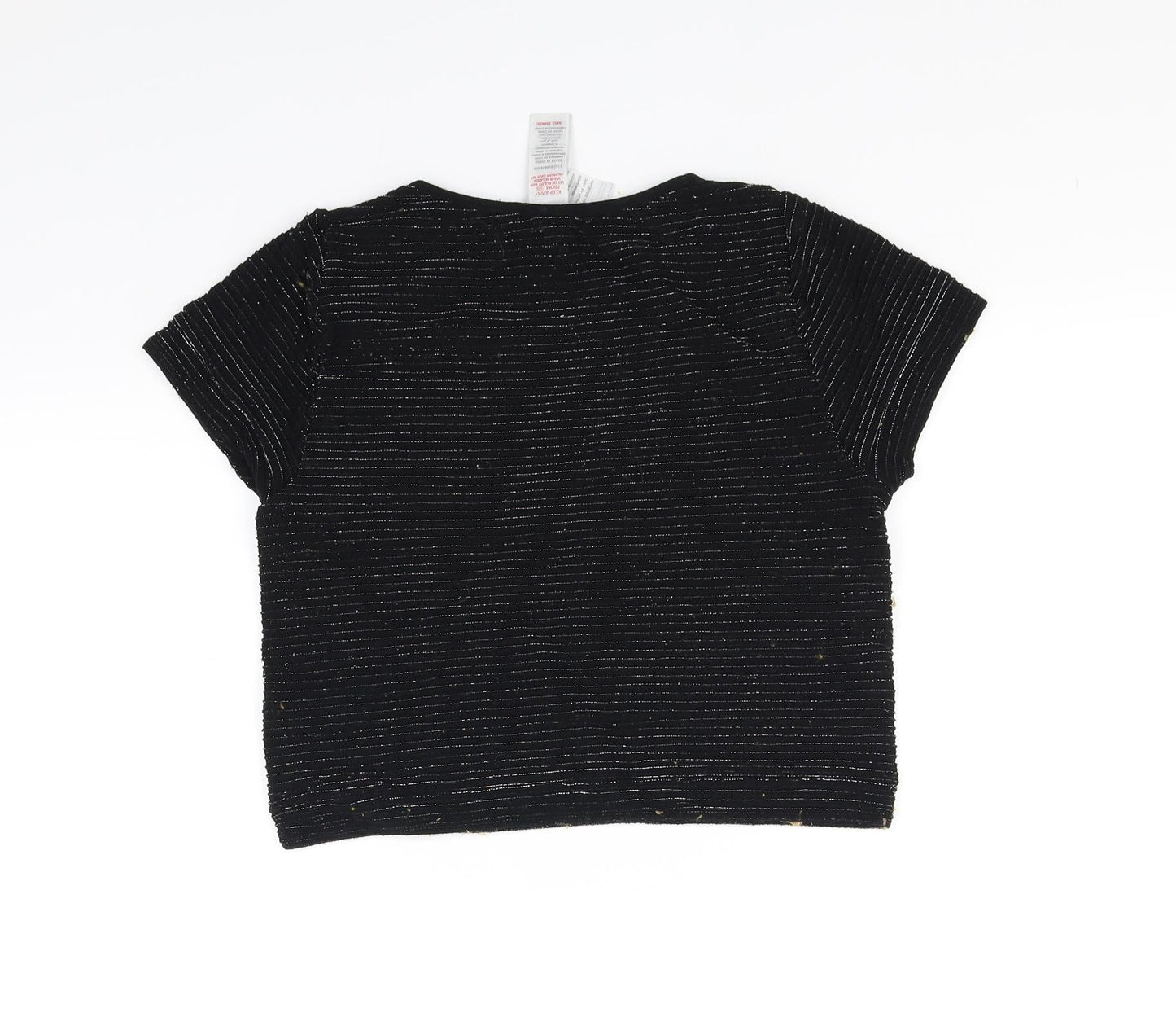 Womens UK Size M New Look Black Basic Blouse