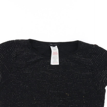 Womens UK Size M New Look Black Basic Blouse