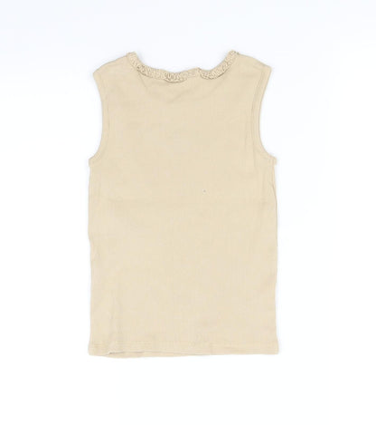 George Girls Beige   Basic Tank Size 6-7 Years