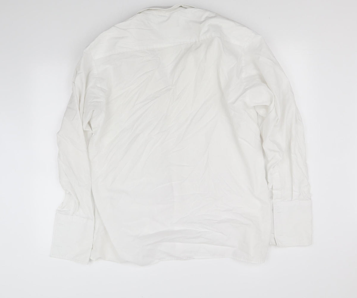 Peter England Womens White   Basic Button-Up Size XL
