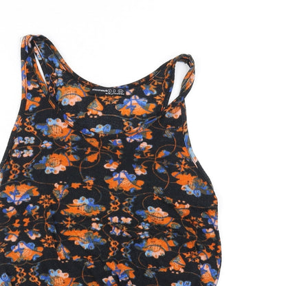 Atmosphere Girls Black Floral  Basic Tank Size 8 Years