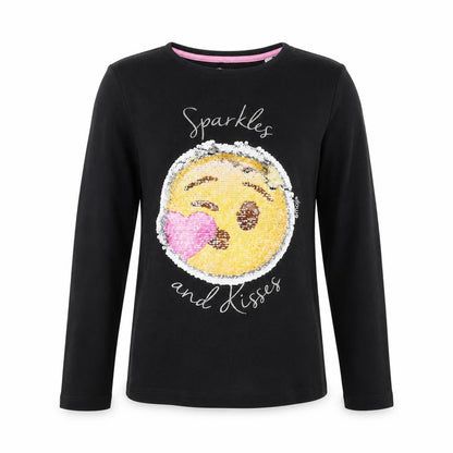 emoi Girls Black   Basic T-Shirt Size 9-10 Years