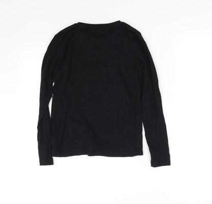 emoi Girls Black   Basic T-Shirt Size 9-10 Years