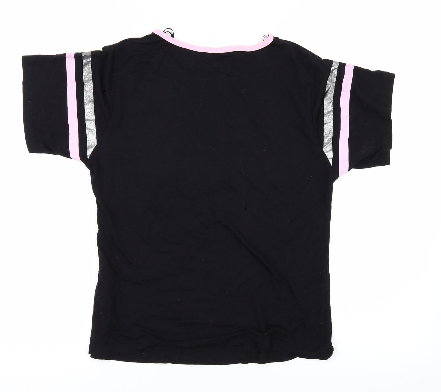 Womens UK Size S Select Black Basic T-Shirt
