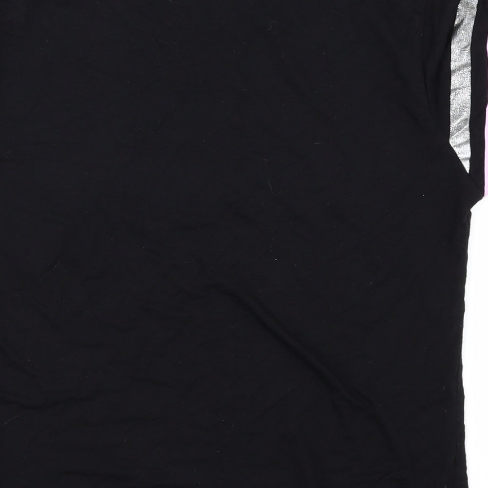 Womens UK Size S Select Black Basic T-Shirt