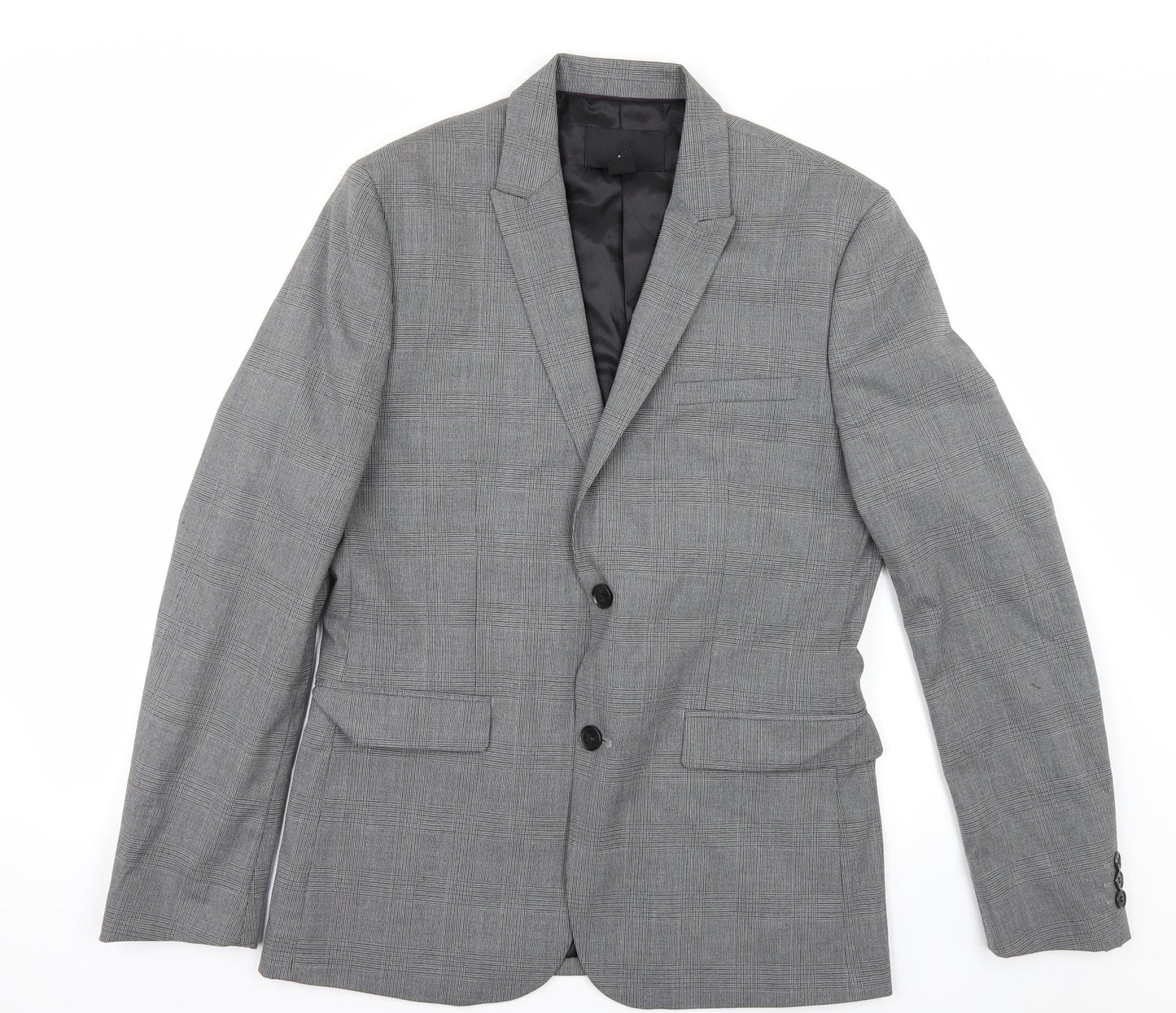 Mens UK Size 38 H&M Regular Grey Suit Jacket