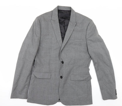 Mens UK Size 38 H&M Regular Grey Suit Jacket