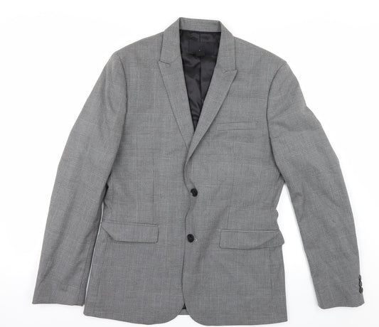 Mens UK Size 38 H&M Regular Grey Suit Jacket
