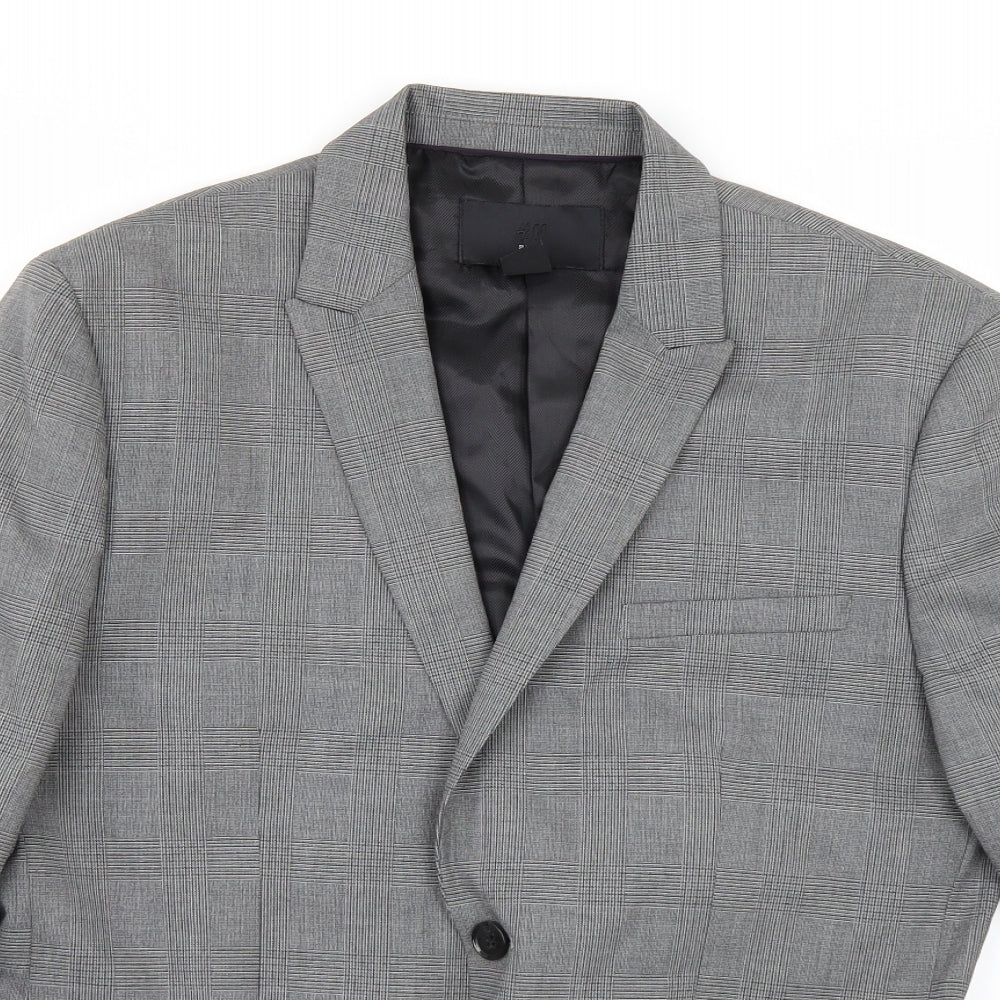 Mens UK Size 38 H&M Regular Grey Suit Jacket