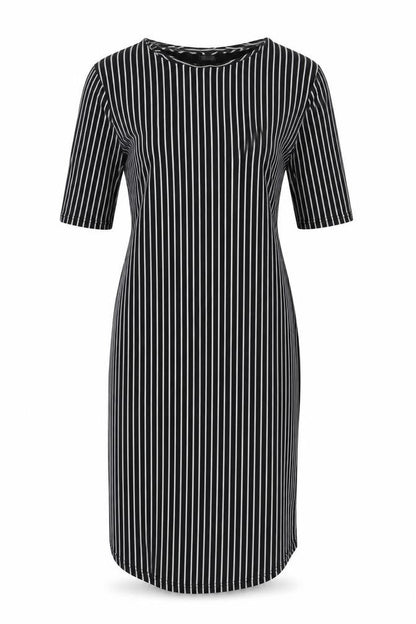 ASOS Womens Blue Striped  T-Shirt Dress  Size 6