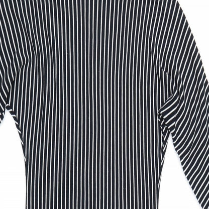 ASOS Womens Blue Striped  T-Shirt Dress  Size 6