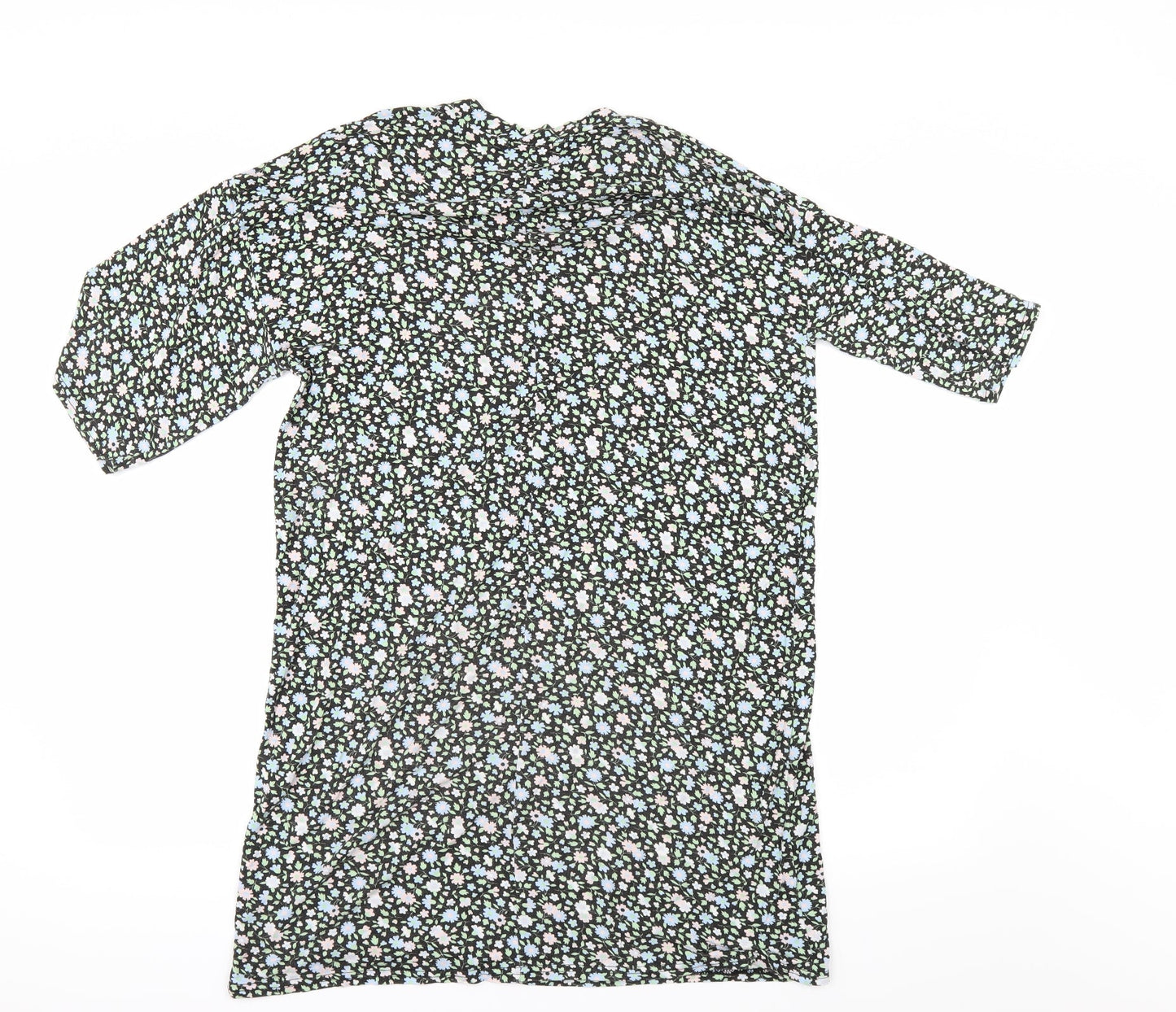 Womens UK Size 8 PRETTYLITTLETHING Black Basic T-Shirt