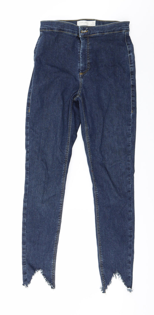 Topshop Womens Blue  Denim Skinny Jeans Size 28 in L28 in
