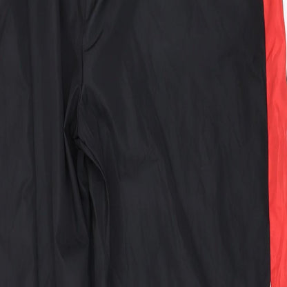 Womens UK Size 10 PRETTYLITTLETHING Regular Fit Windbreaker Black Trousers
