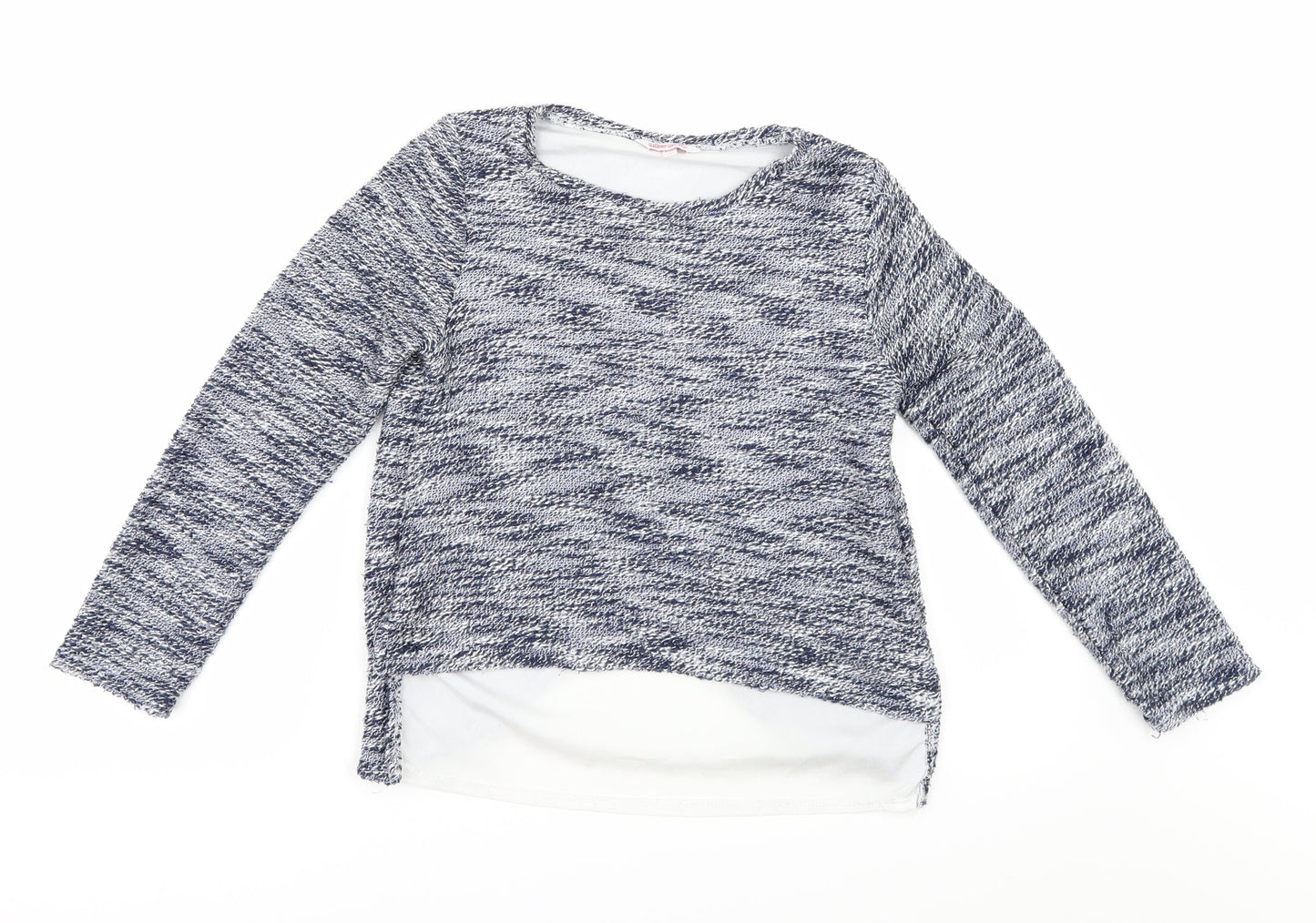 Miss Evie Girls Blue   Pullover Jumper Size 9-10 Years